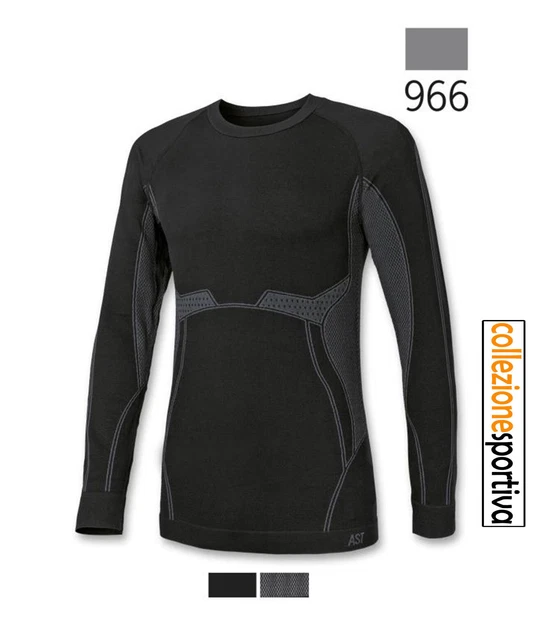 MAGLIA TERMICA UOMO AST ASTROLABIO R29H 5KT Col. nero grigio EUR 25 97 PicClick IT