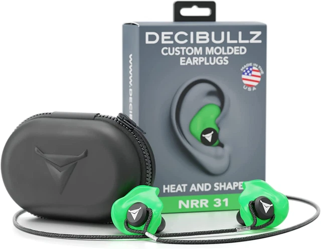 Custom Molded Earplugs Pro Pack (Green) Bundle