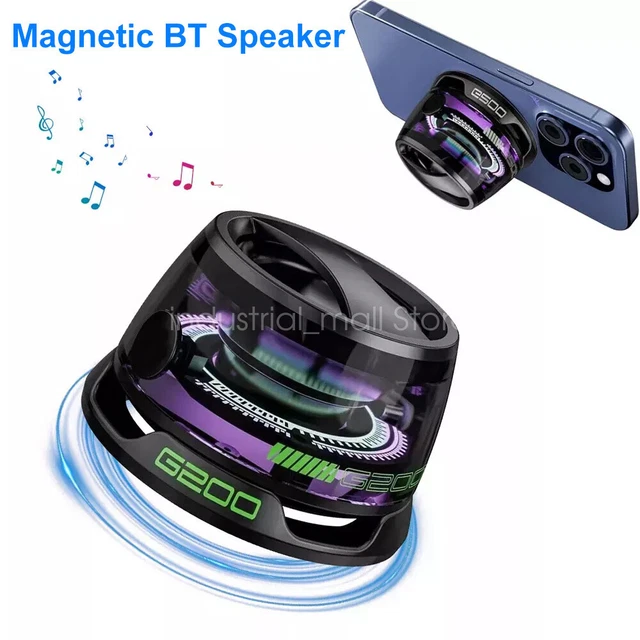 MINI PORTABLE BLUETOOTH Speaker RGB Magnetic Music Player Stereo Sound ...