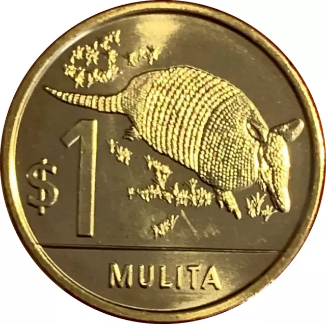 Moneda de 1 peso (Mulita) URUGUAY 2019 UNC