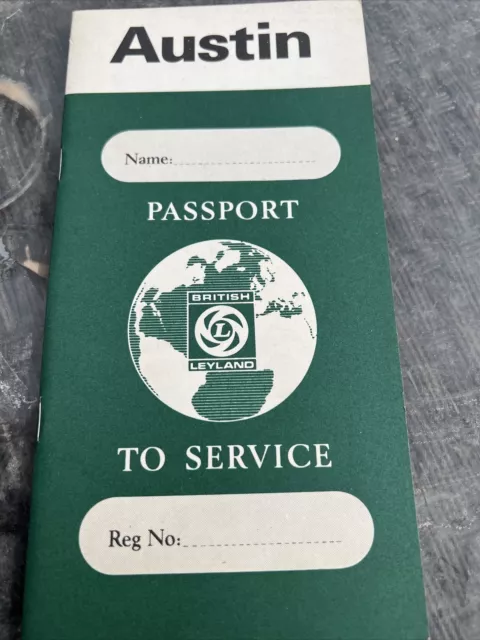 Austin Passaporto Al Servizio Libretto 1973 N. Akd 7741