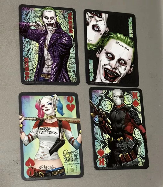 2016 Sdcc Comic Con Exclusive Dc Mulitverse Suicide Squad Promo Card Set 4 Joker