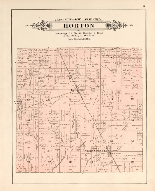 1903 Atlas OGEMAW COUNTY Michigan plat maps history roads DVD P113