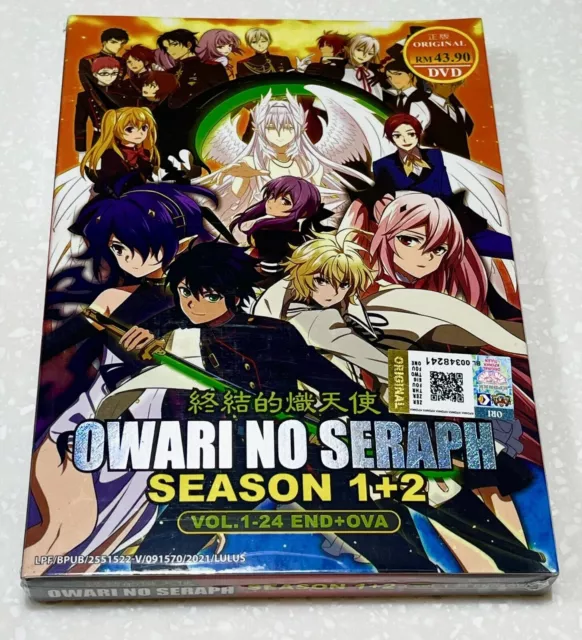 DVD Owari No Seraph Season 1 & 2 Vol 1 to 24 End English Subtitles