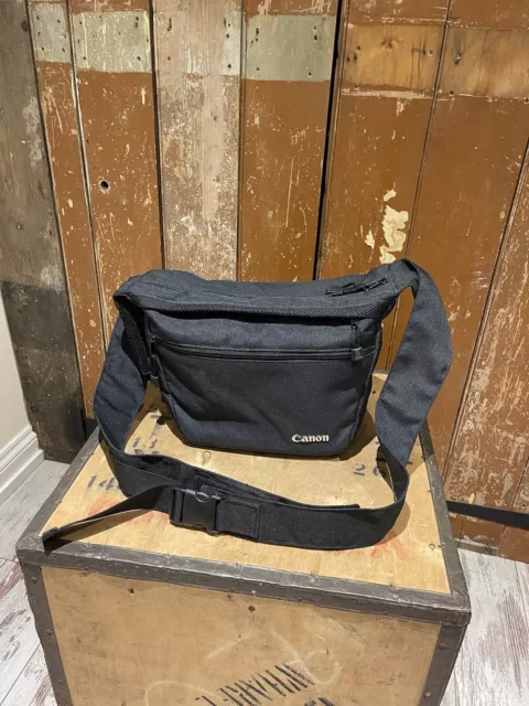 Canon Camera Carry Bag Shoulder Strap Black Adjustable Padding Inserts