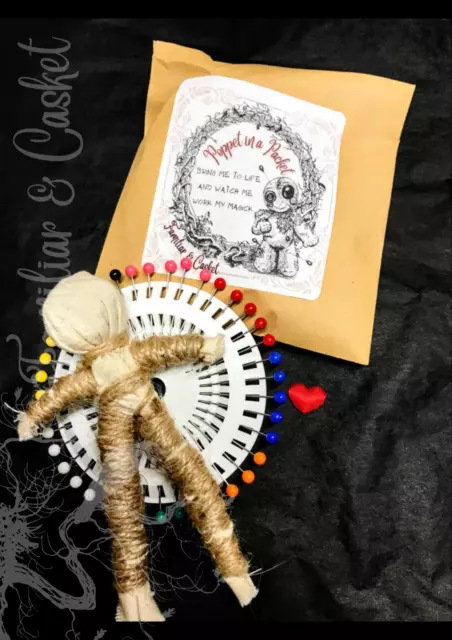 Witch Doll Poppet and Pins Spell Kit Witchcraft Wicca Pagan by Lancashire Witch