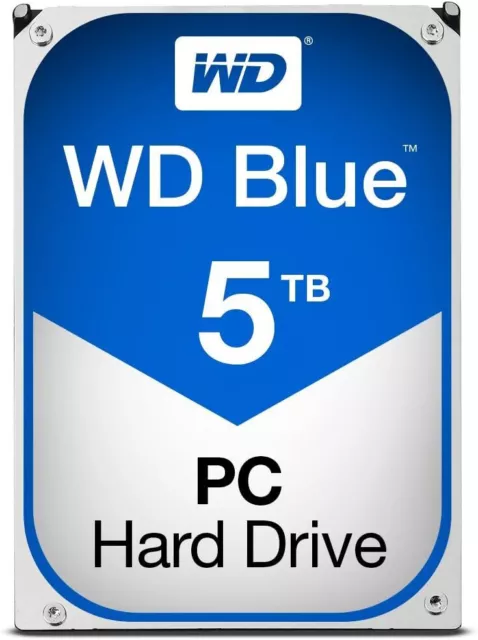 Western Digital Blue disco rigido 5 TB, 3,5", SATA, 5700 RPM, WD50EZRZ