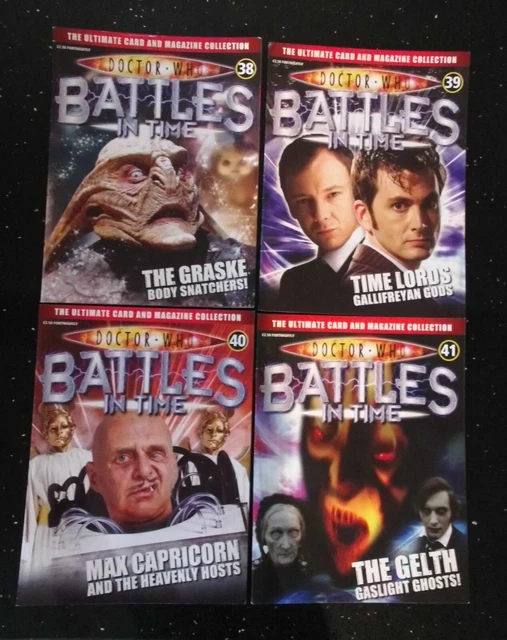 Dr Doctor Who Battles in Time SET OF FOUR MAGAZINES Numbers 38 39 40 & 41 - RARE