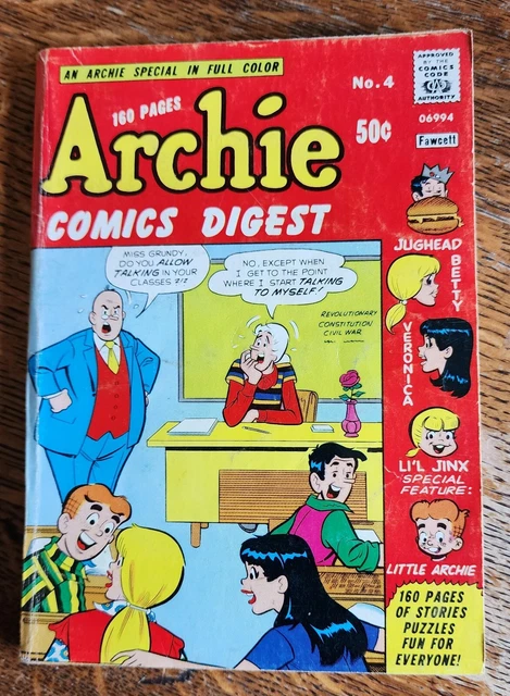 VINTAGE ARCHIE COMICS Digest 1974 #4 Full Color VINTAGE £9.27 - PicClick UK