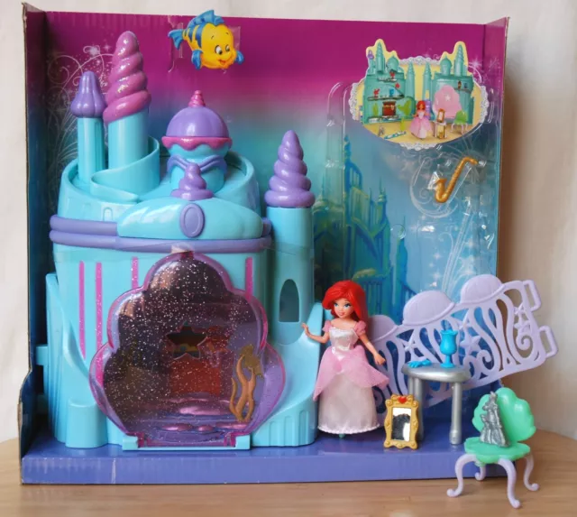 Disney Royal Boutique Princess Ariel Polly Pocket Castle - Mattel 2009