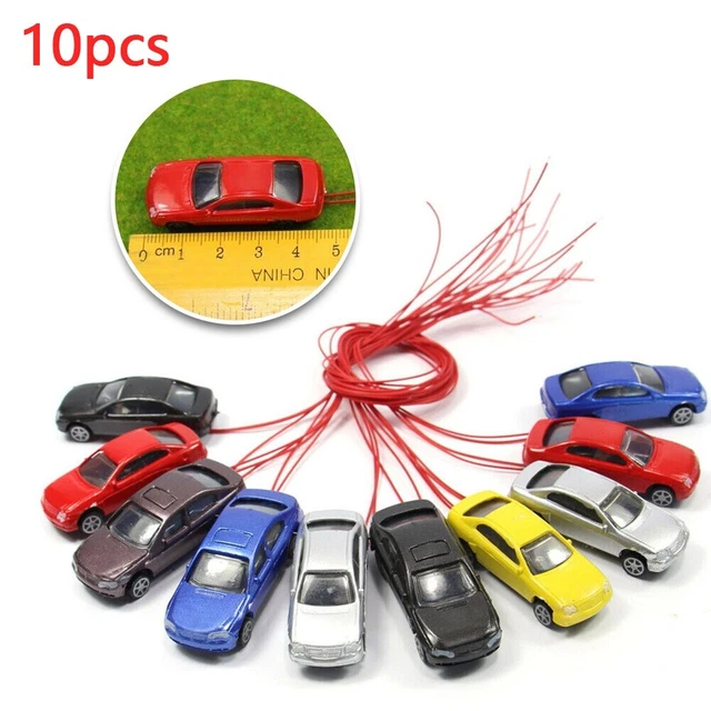 20 Voitures Miniatures 1:100 Pour Modélisme Ferroviaire Échelle TT – Multicolores