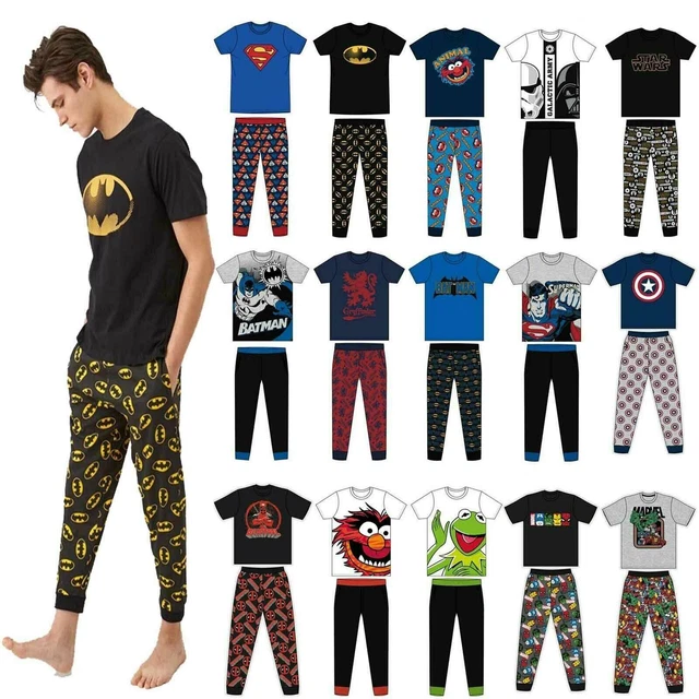 MENS OFFICIAL CHARACTER Pyjamas Lounge Pants Batman Star Wars Pjs