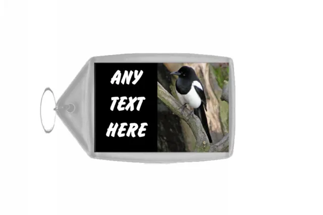 Magpie Personalised Keyring