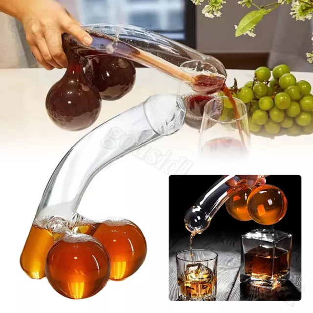 Party Unique For Alcohol Men Glass Decanters Funny Whiskey Decanter Decanter UK