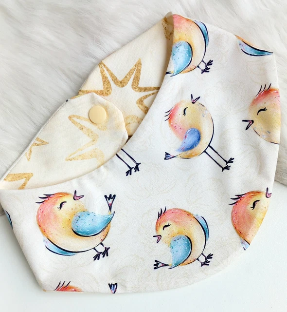 NEU * Baby Halstuch Wendehalstuch * Handmade * Sabberlatz Dreieckstuch VOGEL