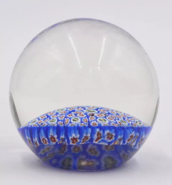 Murano Millefiori kleineres Paperweight Briefbeschwerer Blumen bunt 3