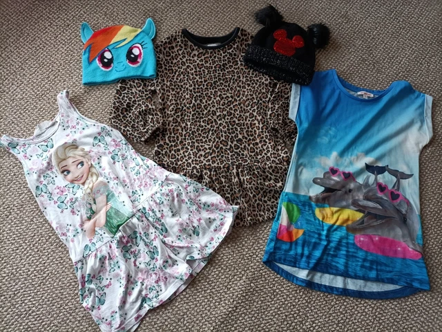 Girls Clothes Bundle Age 4-5 Years H&M Bluezoo Next Bobble Hats Dresses