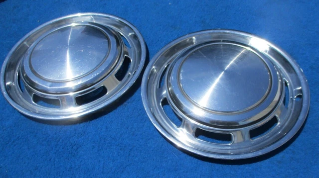 1971 1978 Ford Pinto Mercury Bobcat 13" Hubcap Pair Original FOMOCO