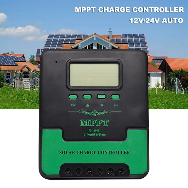 Regolatore di carica solare 12V/24V auto 20A 30A 40A 50A 60A MPPT regolatore solare regolatore fotovoltaico