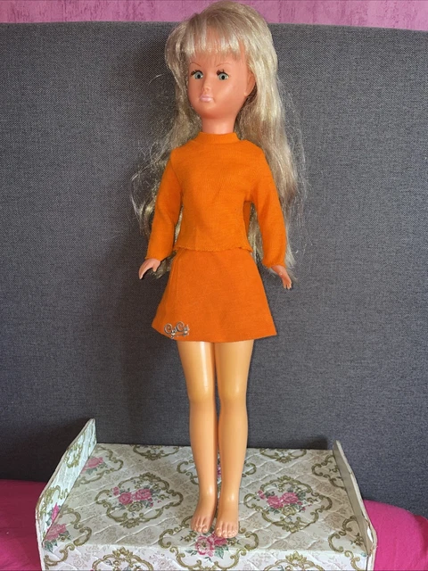 Ancienne Poupée Gege Bella 44 Cm – Robe Organdi – France 1950