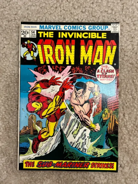 The Invincible IRON MAN #54 1st App of MOONDRAGON MARVEL 1973