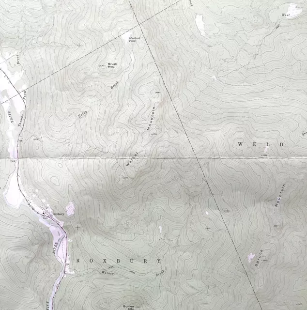 Map Roxbury Maine 1969 Topographic Geo Survey 1:24000 27 x 22" TOPO6