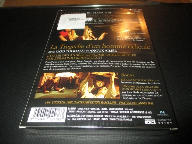 Coffret 2 Dvd Neuf "Bernardo Bertolucci : La Luna / Tragedie D'un Homme Ridicule 2