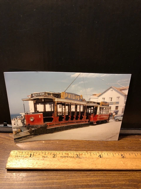 Vintage 1968 Sinatra Atlantico No 158?Portugal Trolley Train  RR Railroad Photo