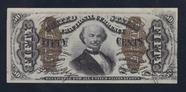 US 50c Fractional Currency Note 3rd Issue FR 1334 Ch AU (-001)
