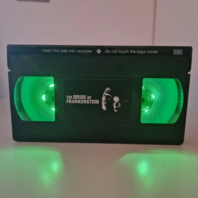 BRIDE OF FRANKENSTEIN LED VHS Tape Lamp Birthday Xmas Gift Horror Retro ...