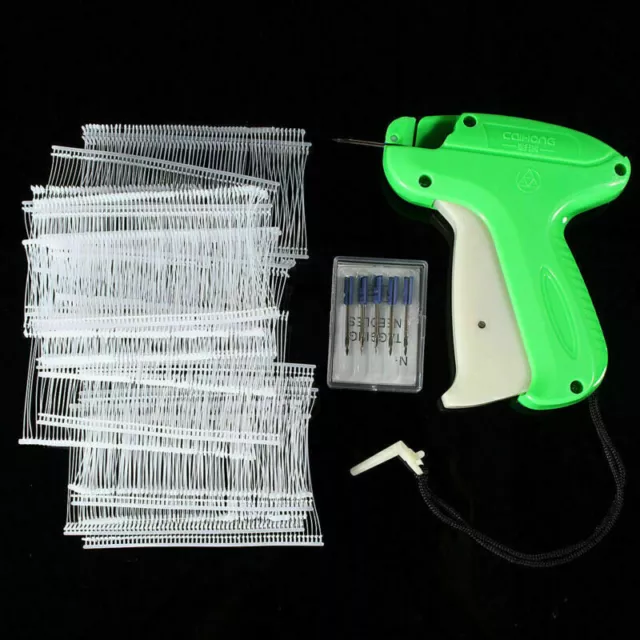 Price Tagging Gun Label Clothes Garment Tag Machine Set+ 1000 Barbs+5 Needles