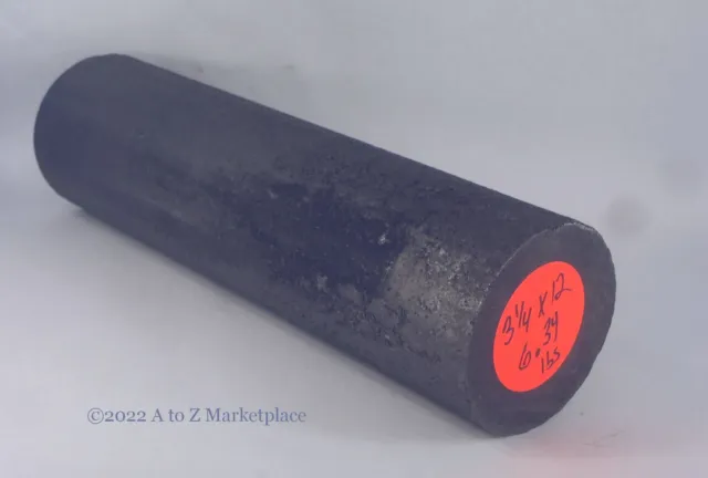 Graphite Anode Electrode High Purity Sifco  Plating Round 3"x12" 6.43lbs