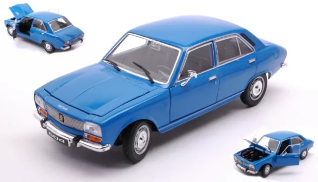 Coche Auto Escala 1:24 Peugeot 504 1975 Azul diecast miniaturas automodelismo