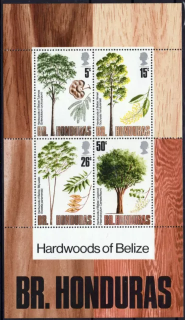 ZAYIX British Honduras 286a MNH Hardwood Trees Plants Nature 061223SM62M