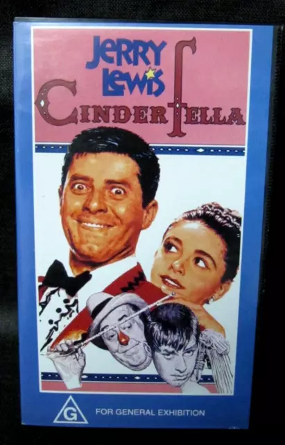 Jerry Lewis CinderFella VHS Video Cassette Tape 1988 A Comedy Classic