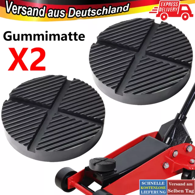 2X Gummiauflage Gummiklotz Gummiblock Hebebühne Wagenheber Gummimatte 127x 25mm