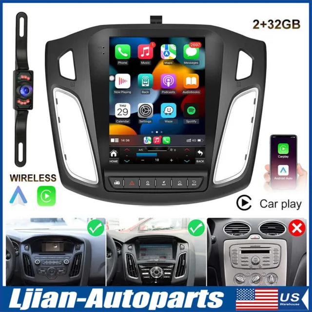 For 2012-2018 Ford Focus GPS Navi Android 13 Car Stereo Radio 9.7" Touch Screen