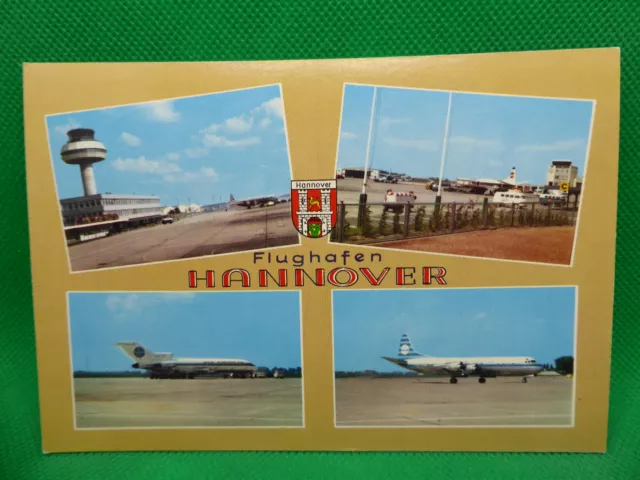 AK Hannover Flughafen,  Mehrbildkarte 1976 Stempel Luftfahrtschau (Nr. 1209)