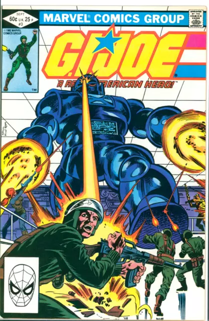 GI Joe A Real American Hero #3 Marvel Comics 1982 VF+ Diamond Price Box