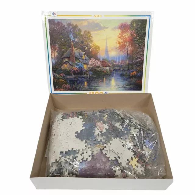 Thomas Kinkade Nanettes Cottage 1500 Piece Jigsaw Puzzle 3401-23 Ceaco COMPLETE 2