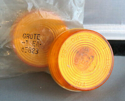 Grote 45823 Signal Light 2" Round Clearance Marker Orange Amber
