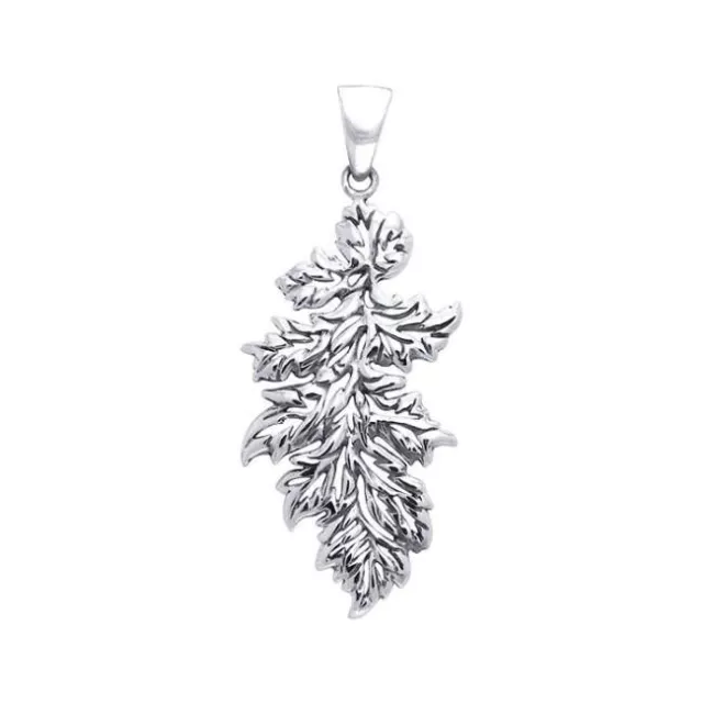 Hoja de Roble .925 Colgante Plata Ley Por Peter Stone Joyería Fino Naturaleza