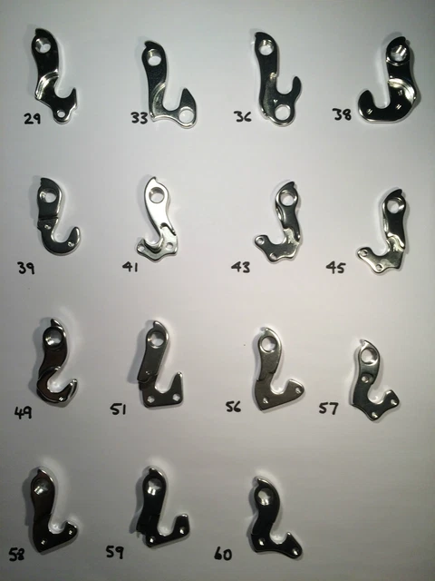 Various Rear Gear Mech Derailleur Hanger Drop out as listed in description 29-60