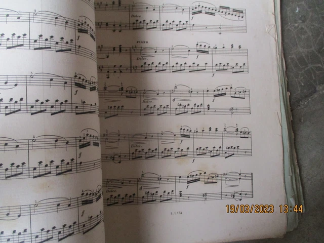 LOT de partition musique anciennes etude piano conservatoire piano 5