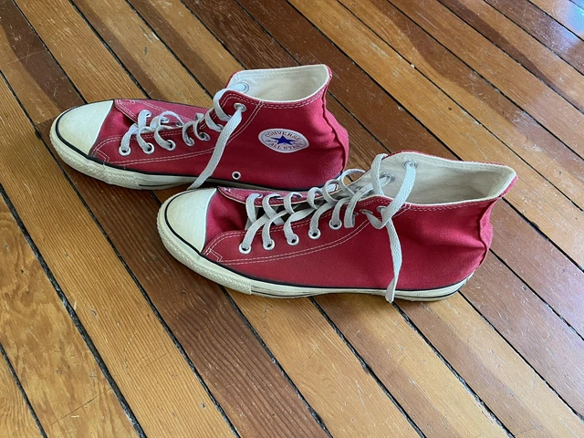 red converse mens