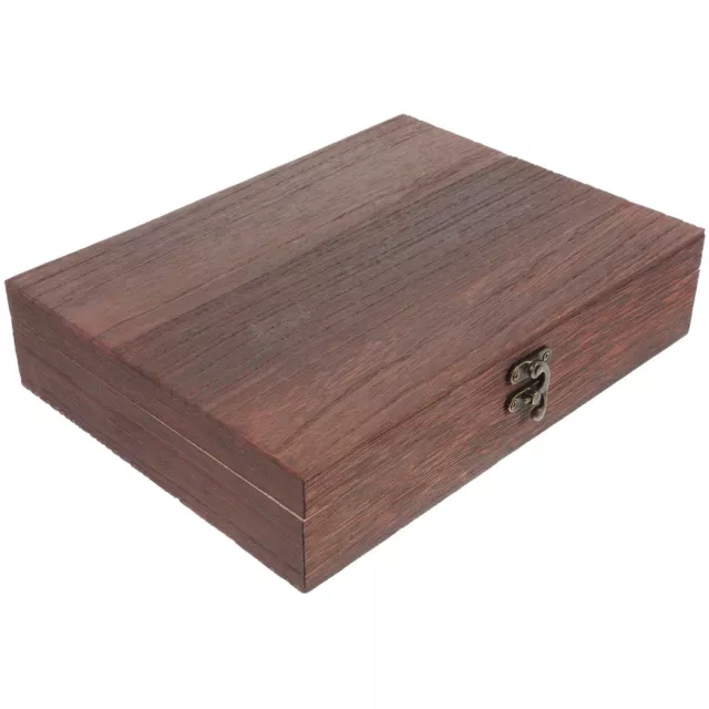 Wooden Jewelry Box with Lock, Wedding Candy Gift Memory Decor-BA