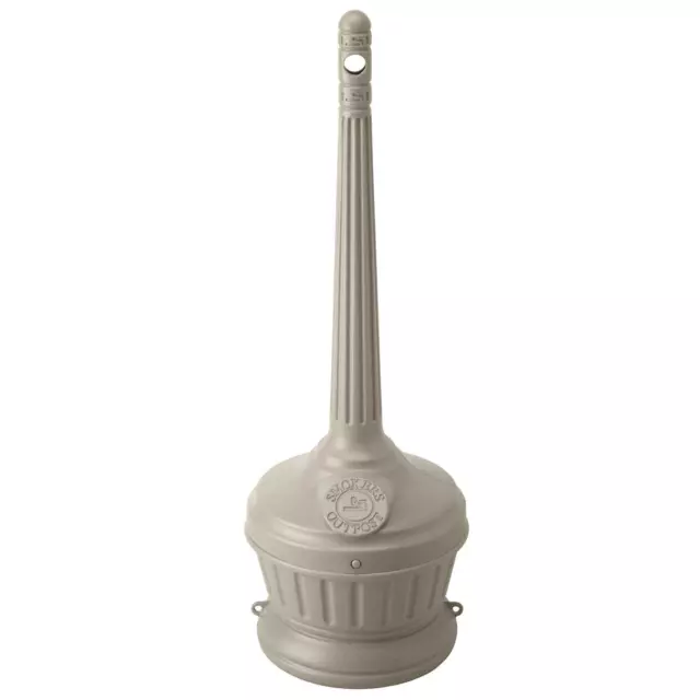Smoker's Outpost Patio Cigarette Receptacle - Beige Outdoor Indoor Wow Hot Xmas
