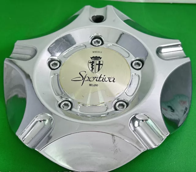 SPORTIVA MILANO Wheels CHROME Rim Center Cap 7”
