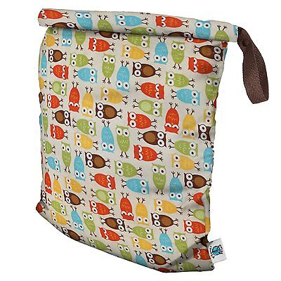 Planet Wise RollDown Hanging Wet Dry Diaper Bag Owl Large