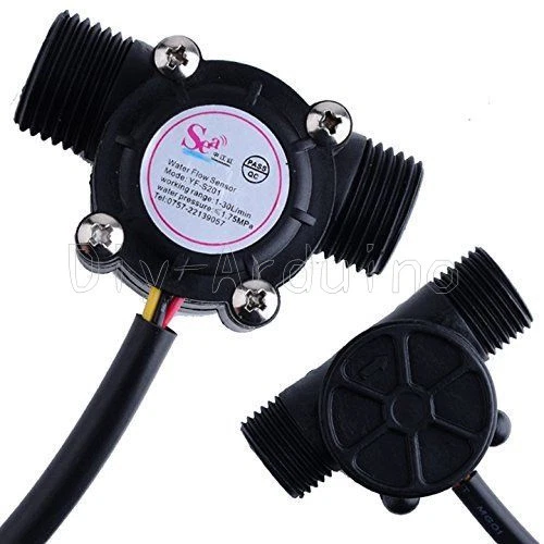 Water Flow Rate Module NEW WATER FLOW Sensor Flowmeter Hall Flow Sensor Module Water Control 1 ...